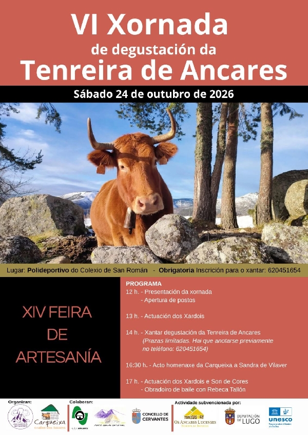 Cartel Xornada degustación tenreira Ancares 26