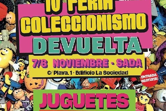 Cartel de la IV Feria del Coleccionismo Devuelta en Sada