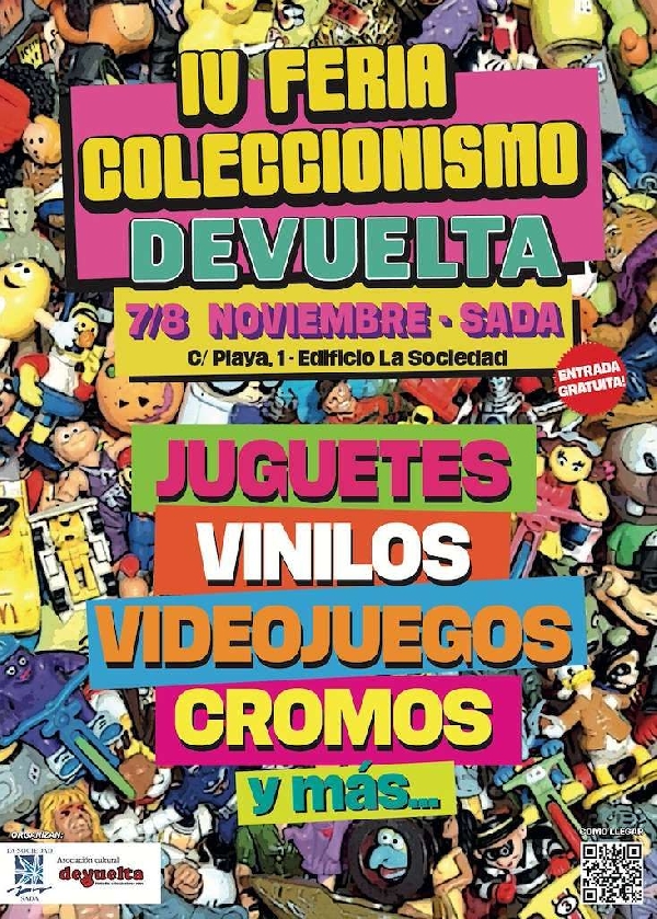 Cartel de la IV Feria del Coleccionismo Devuelta en Sada